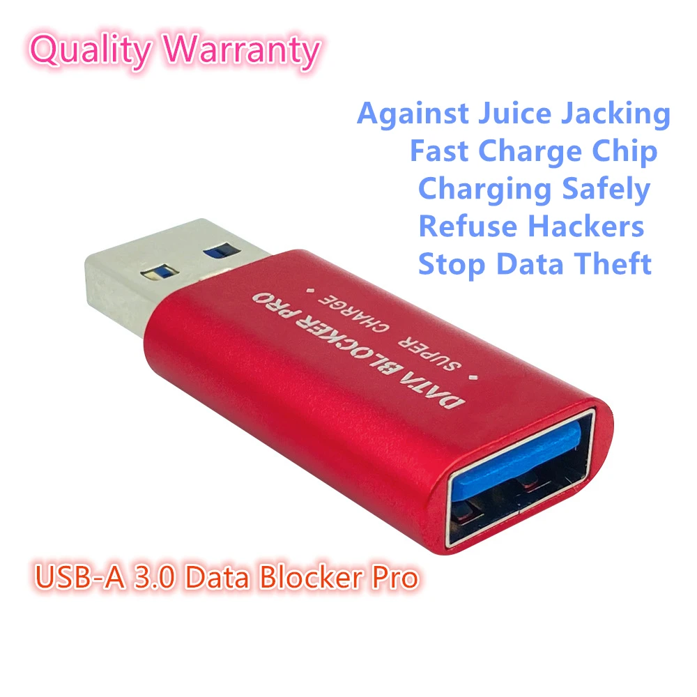 USB3.0 Data Blocker to Block Data And Stop Syncing Only For Quick Charge Prevent Hacker Attack USB Female to USB Defender