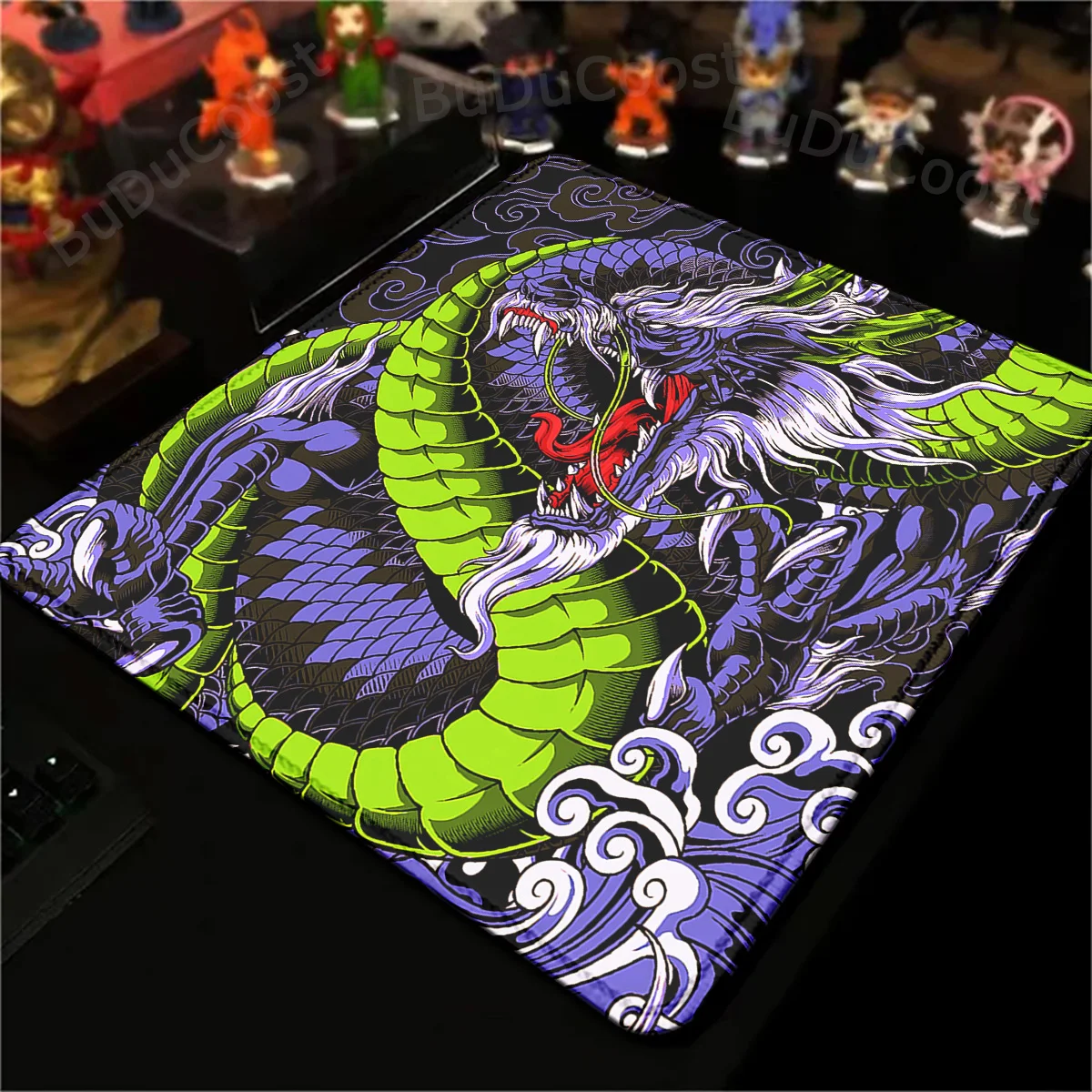 Japanese Dragon Anime Gaming Mouse Pad XS Small Rug For PC Gamer Desktop Decoration Office Lock Edge Mouse Mat Non-slip Deskmat