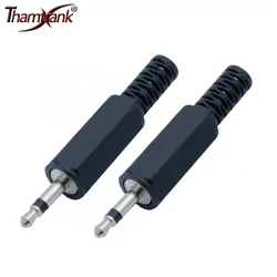 10pcs/lot Mini Jack 2.5mm 2 Poles Male Plug Mono 2.5 MM Plug Wire Connector Heaphone Plug Earphone Jack