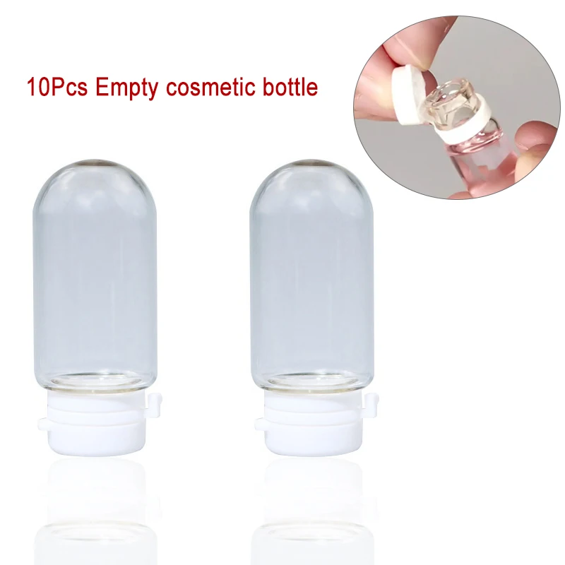 10Pcs Makeup Remover Mini Glass Bottles 1.5ml Travel Sample Essential Oil Essence Liquid Skin Care Cosmetics Empty Bottles