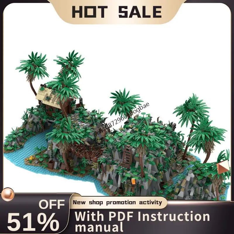 Novo 4008 pçs moc europeu medieval piratas série dominica ilha do tesouro modelo diy ideias criativas crianças brinquedo presente blocos de construção