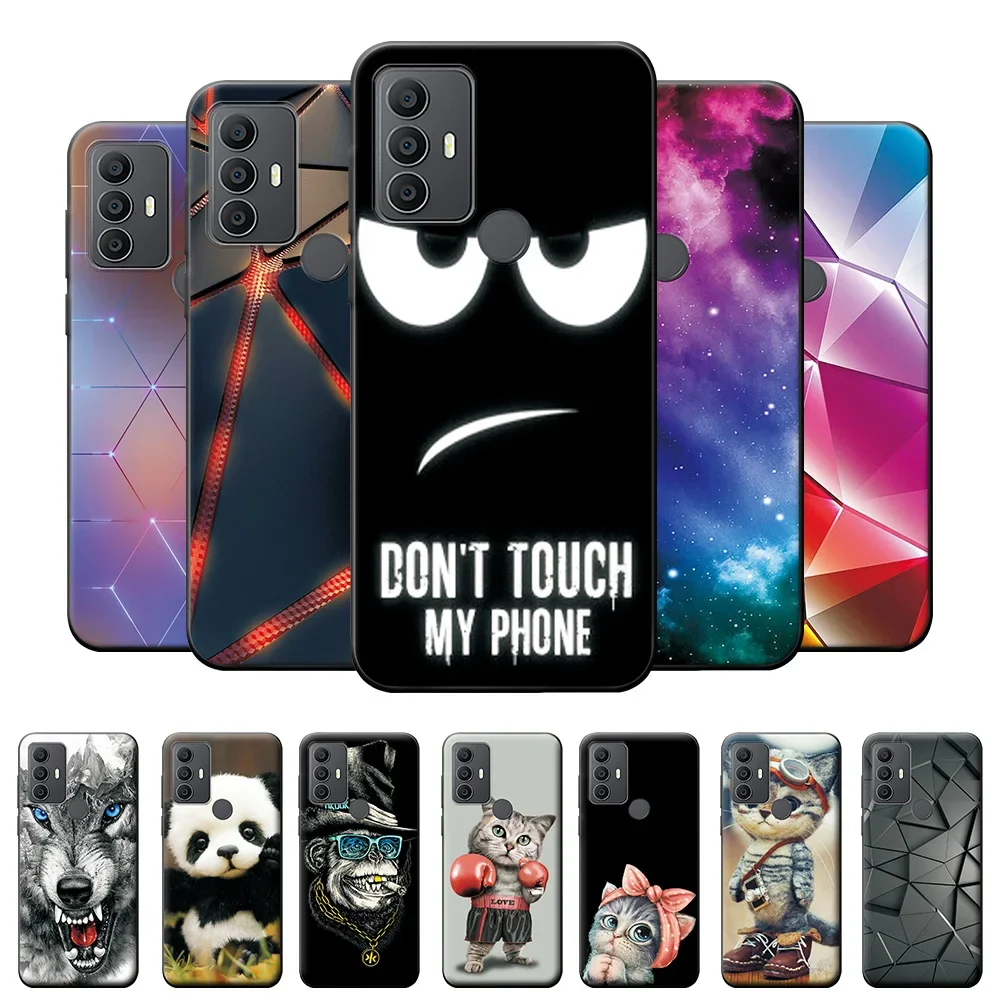 Para TCL 30 SE Funda 30E TPU Parachoques para Funda TCL 305 306 6,56 ''Cubierta de teléfono de mármol de silicona suave para TCL 306 30SE Funda Coque Capa