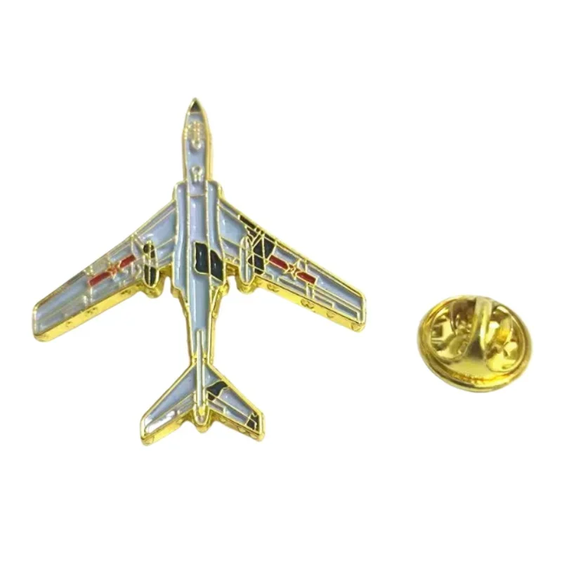 Vintage Metal Airplane Brooch Pin Fashion Diy Bomber Badge Accessories