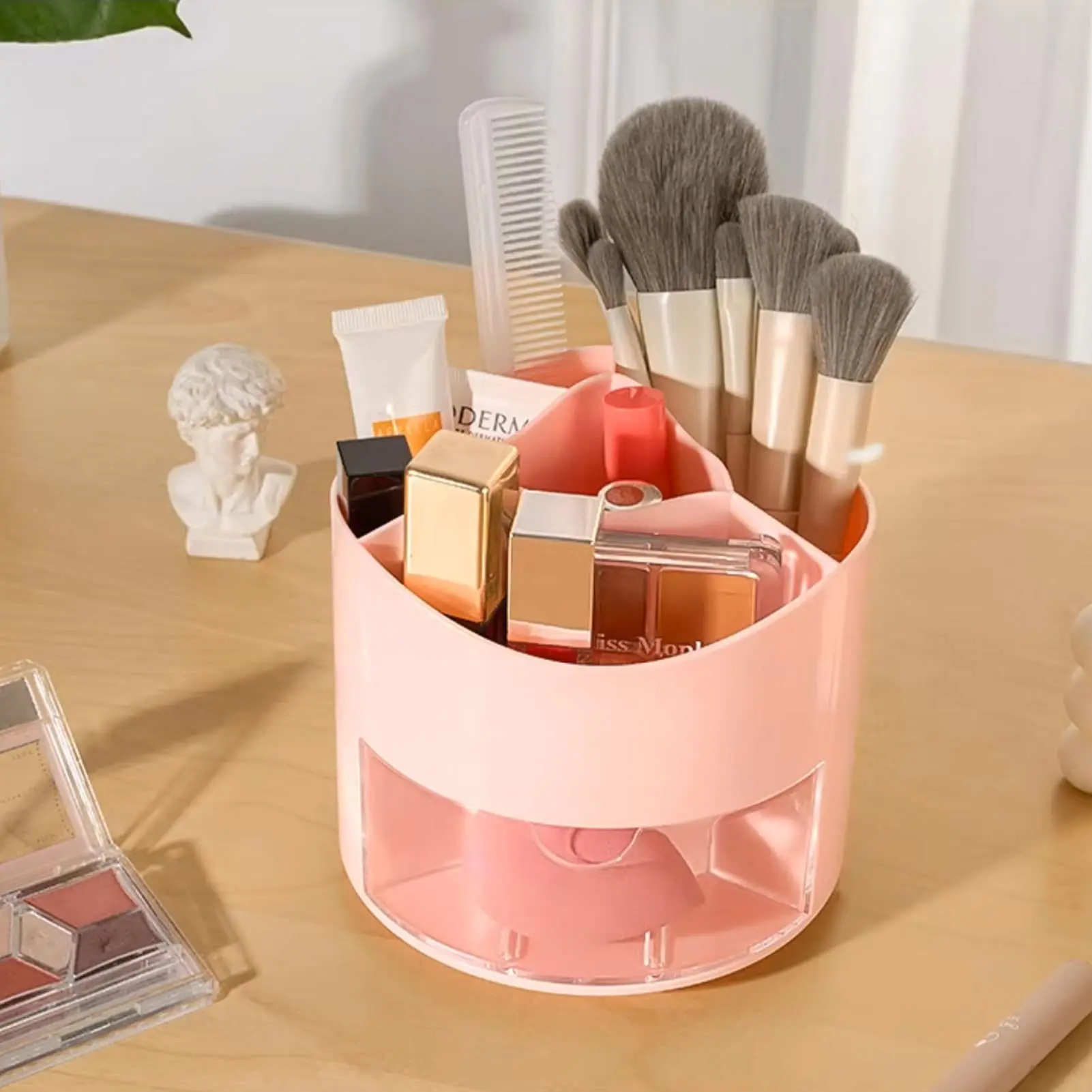 Nette Rotierenden Stift Halter Desktop Schublade Schreibwaren Box Fall Schule Büro Schreibtisch Kawaii Schreibwaren Lagerung Box Organizer Aufkleber – Detail 8