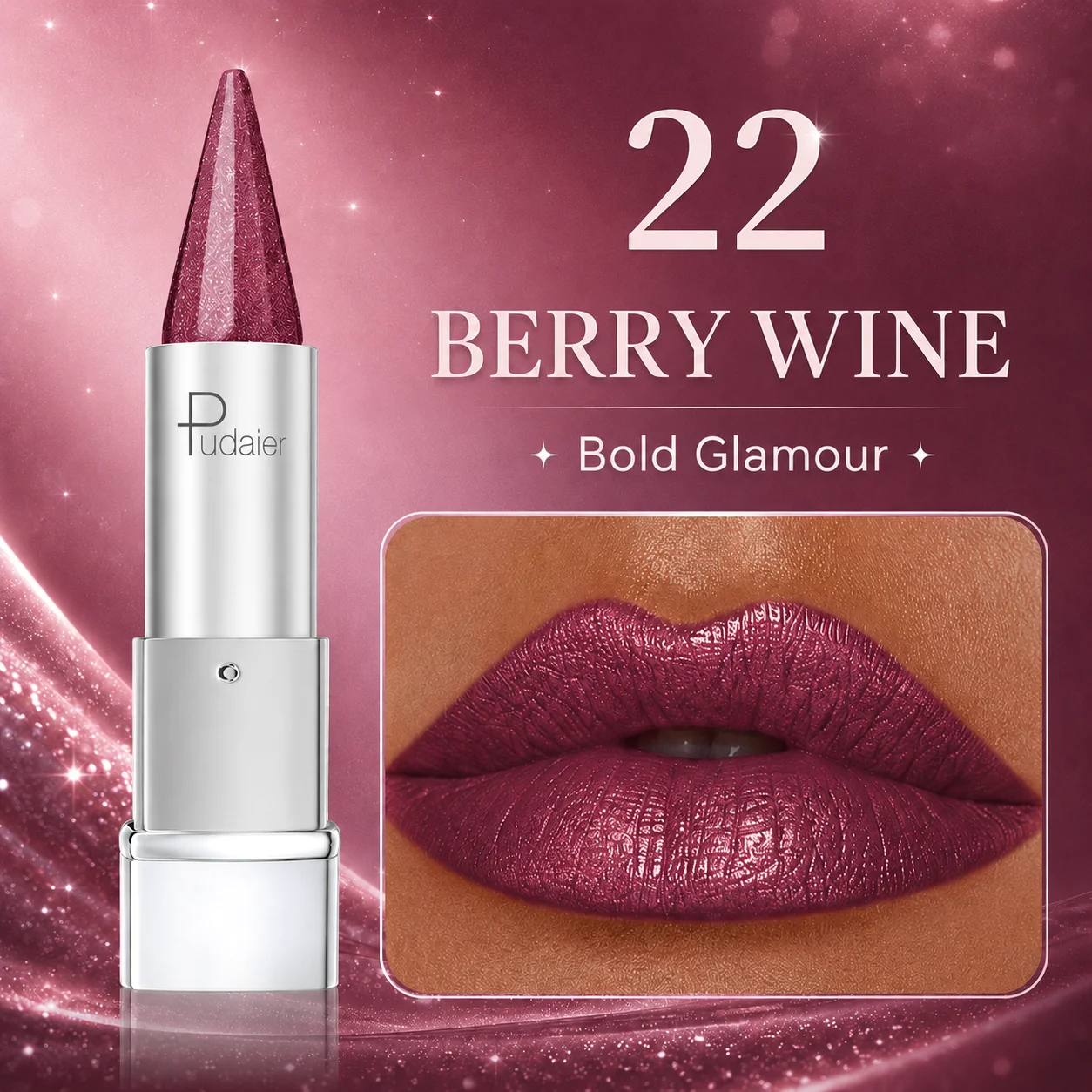 Schimmernder Lippenstift, feiner, leuchtender, rosafarbener, hautfarbener Lippenbalsam, langanhaltender, feuchtigkeitsspendender, perlmuttfarbener Lipgloss, wasserfeste Kosmetik für das tägliche Make-up – Detail 5
