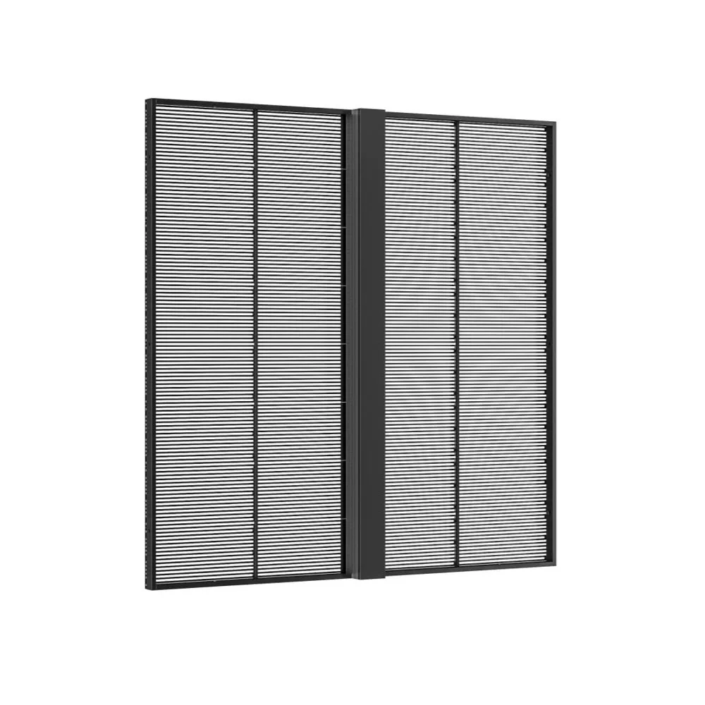 Transparent LED Display Screen P3.9x7.8 Glass Film Video Wall 8K Resolution Sunlight Readable for Indoor Window Advertising