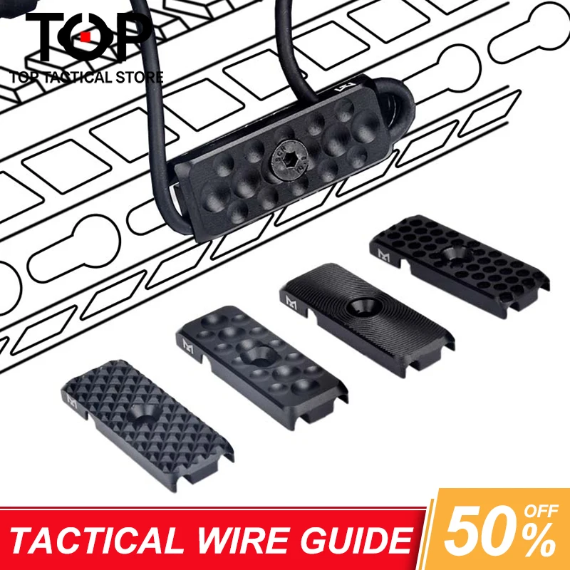 WADSN Metal CNC Tactical Wire Guide System for M-Lok Keymod Mlok Rail Hunting Weapon Mount Accessories