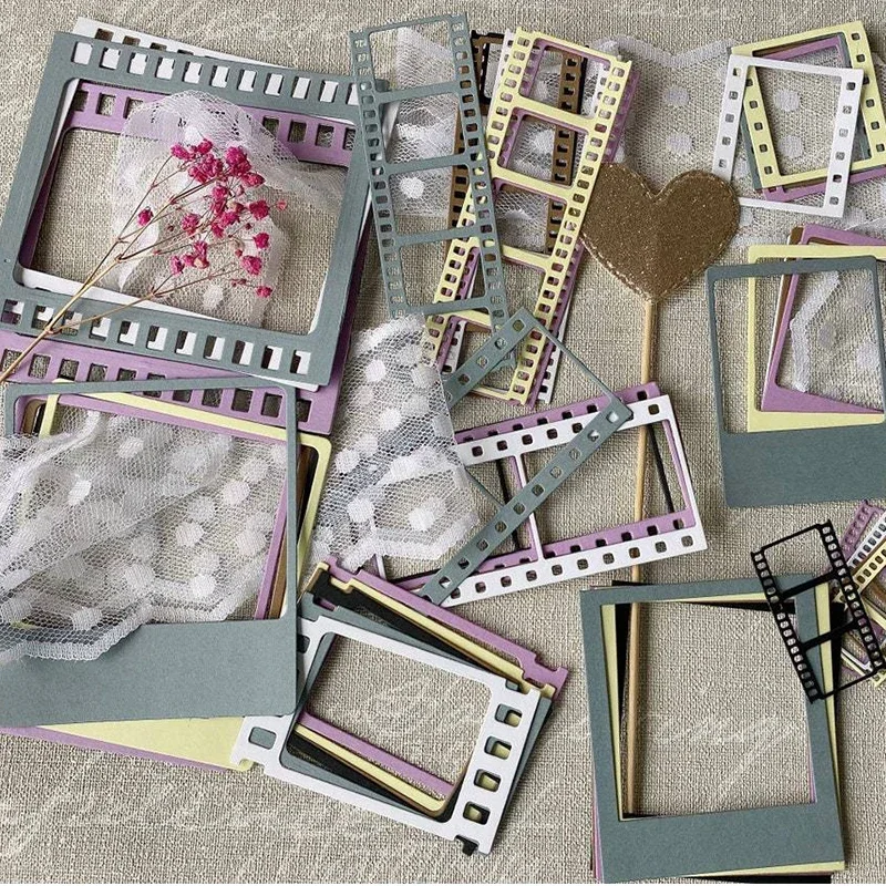 2024 New Metal Cutting Dies Stamp Series Set Frame Diy Scrapbooking Photo Album Decorative Embossing Card Crafts Cutting Dies