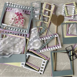 2024 New Metal Cutting Dies Stamp Series Set Frame Diy Scrapbooking Photo Album Decorative Embossing Card Crafts Cutting Dies