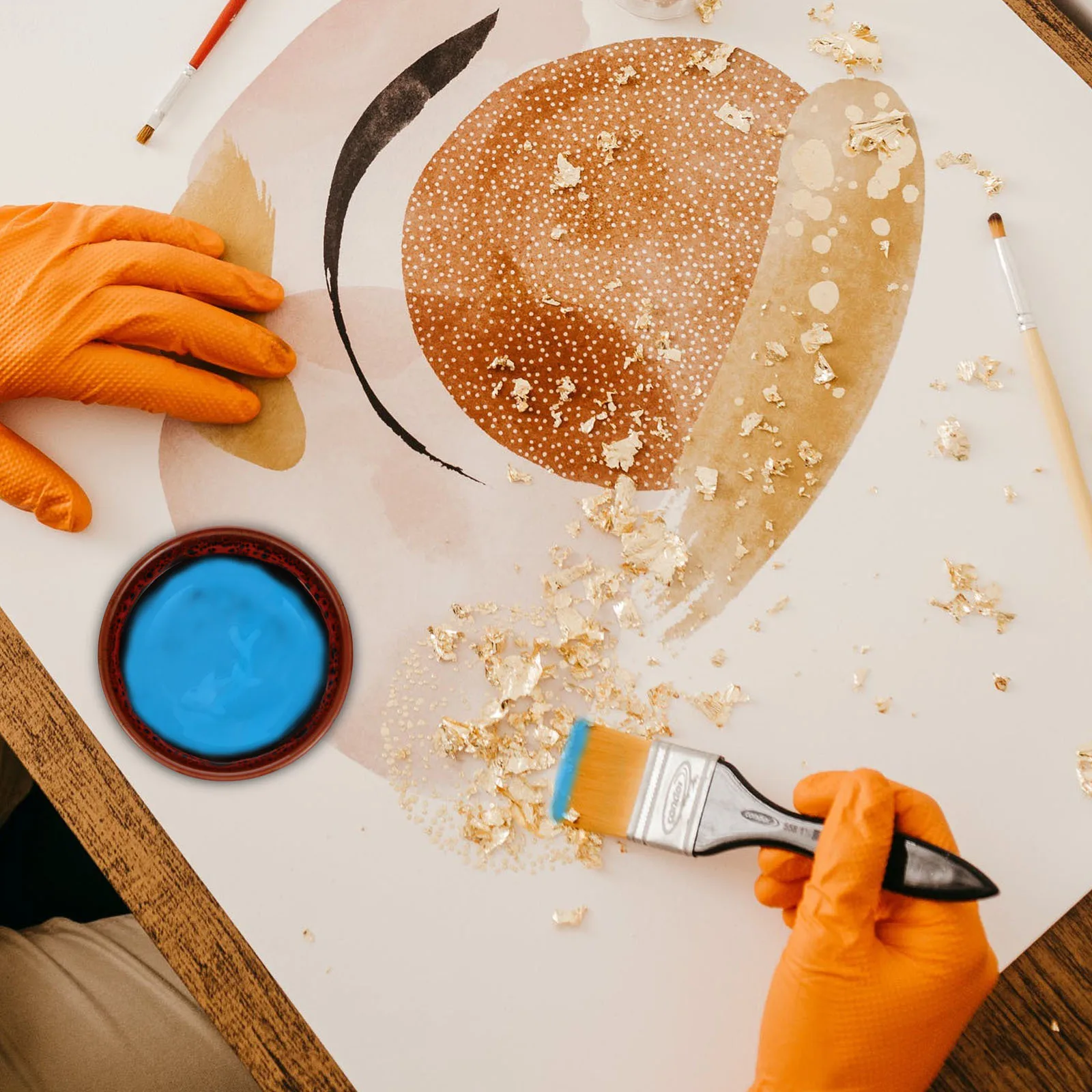 

Ceramic Ink Dish Creative Round Durable Ink Plate Calligraphy Painting Dish Student Calligraphy Stationery Water Plate