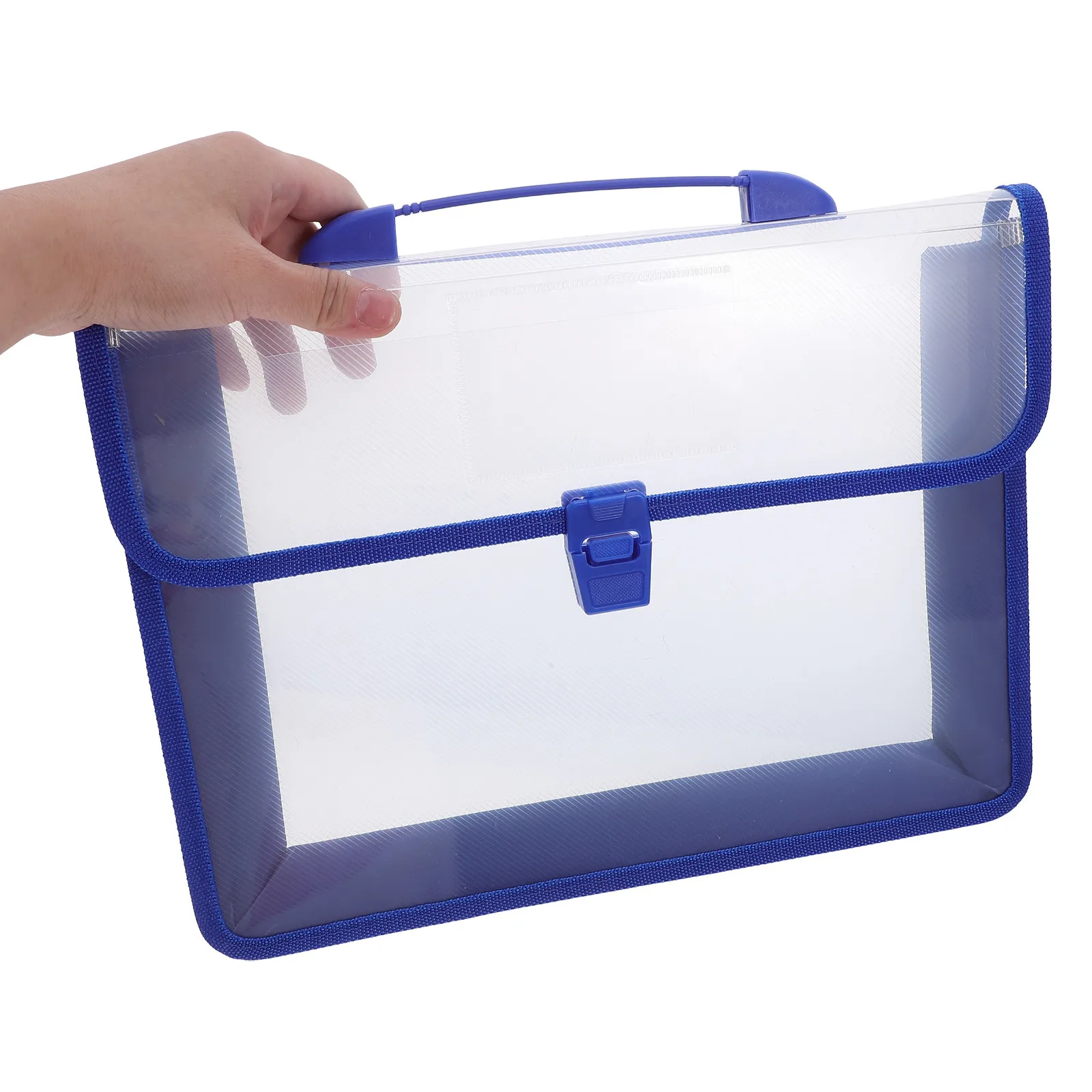 

Набор из 1 водонепроницаемой пластиковой сумки для документов, прозрачный, портативный, с прочной ручкой, застежкой-защелкой, усиленными краями и рамкой для этикетки