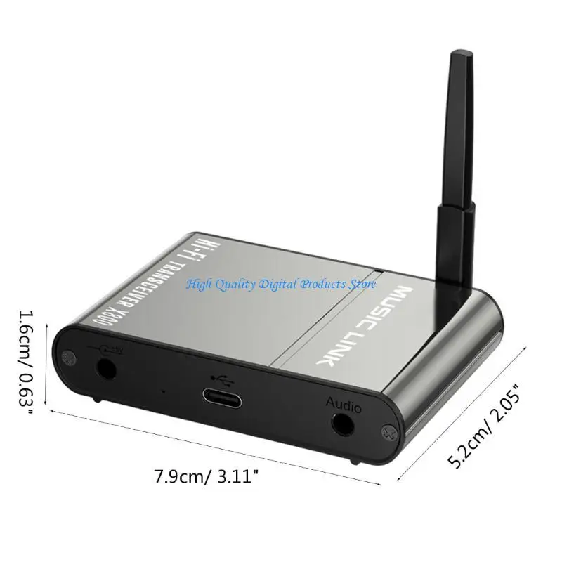 U2JE Stereo Hifi Music Streaming Hifi Беспроводная адаптер с низкой задержкой длинные диапазоны