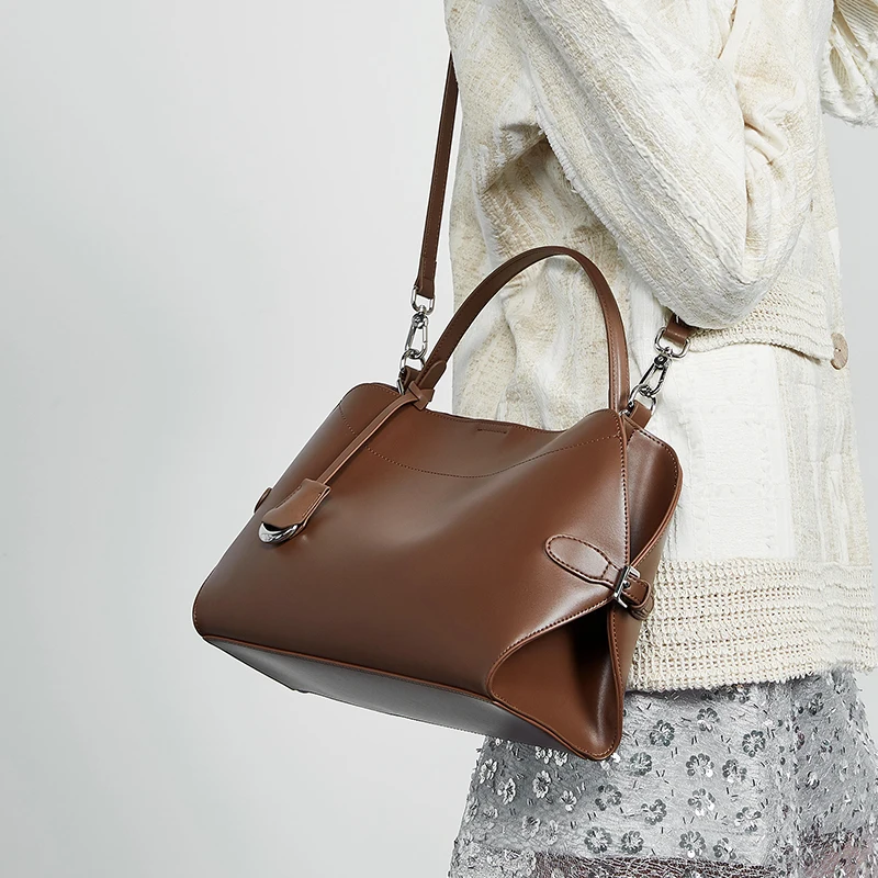 HIFASHION Echt lederen werksch - Structured Handbag Top Handle recensie en prijs