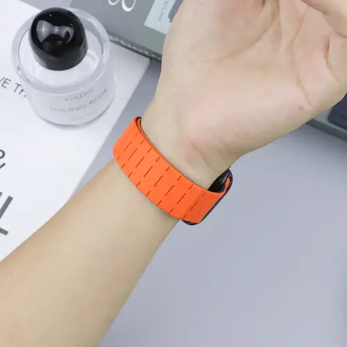 Magnetic Silicone Band for Apple Watch Ultra 3 2 49mm 44mm  46mm 42mm 40 41mm 45mm Strap Bracelet IWatch Series 11 10 9 8 7 6 SE - Image 5