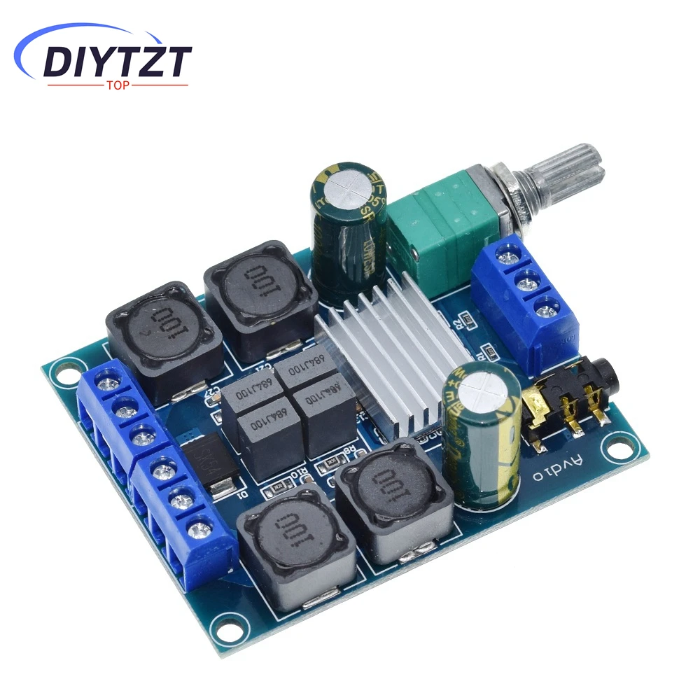 DIYTZT TPA3116 D2 50W x 2 High Power Digital Audio Music Amplifier Board Stereo Amplifier Speaker Amplifiers Board