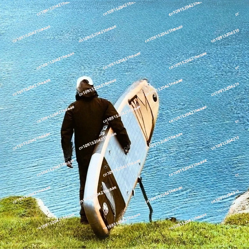 Suitable for Inflatable Stable Stand Up Paddle Board 11feet 33inch   Blue Wood Double Layers Sup Boards