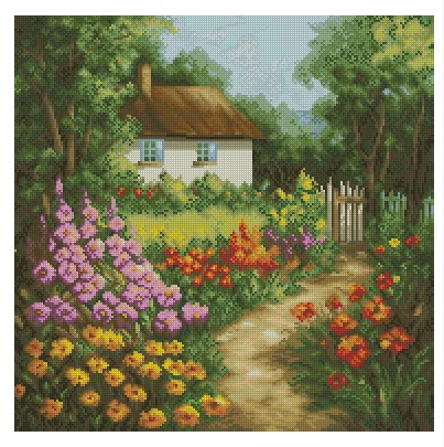 

The Country House 18CT 16CT 14CT Unprinted Top Quality Cross Stitch Kits Embroidery Art DIY Handmade Needlework Home Decor