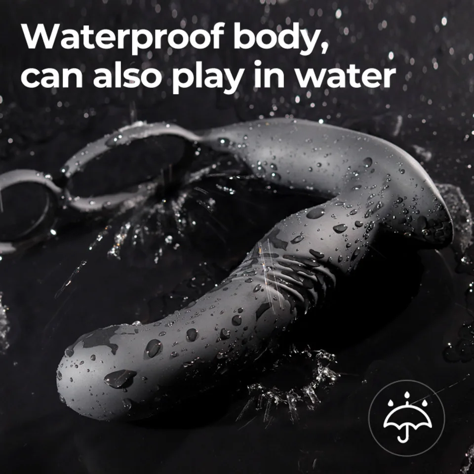 Wireless Remote Control Retractable Male Prostate Massager Masturbator Adult Sex Toys Anal Plug Vibrator Silicone Men view 6