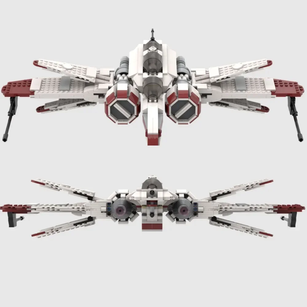 ARC-170 Starfighter Zmontowany Zestaw Klocków V-Wing 75402 Kompatybilny z Lego, Idealny na Prezent Świąteczny