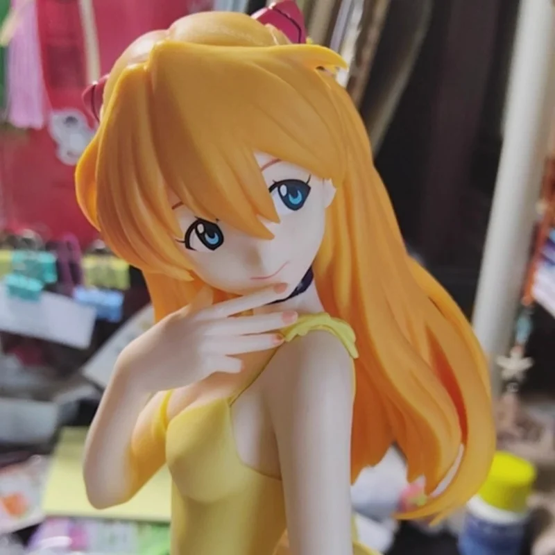 

Bandai Namco Banpresto Luminasta Neon Genesis Летнее платье Ver.2 Asuka Langley Soryu ПВХ 15 см Фигурка Аниме Модель игрушки