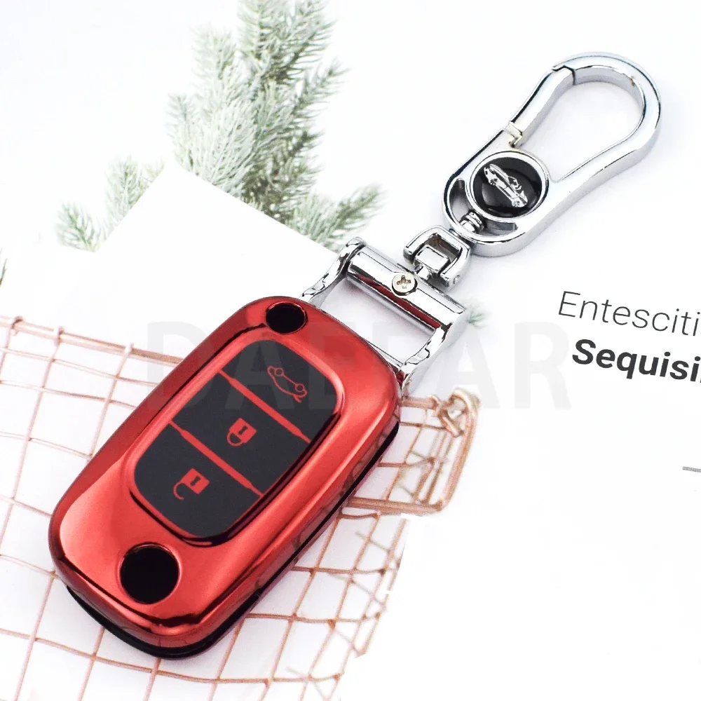 TPU 3 ButtonsKey Case Cover for LADA Vesta Granta XRay Kalina Priora Sedan Sport for Renault Fluence Clio Megane for Mercedes