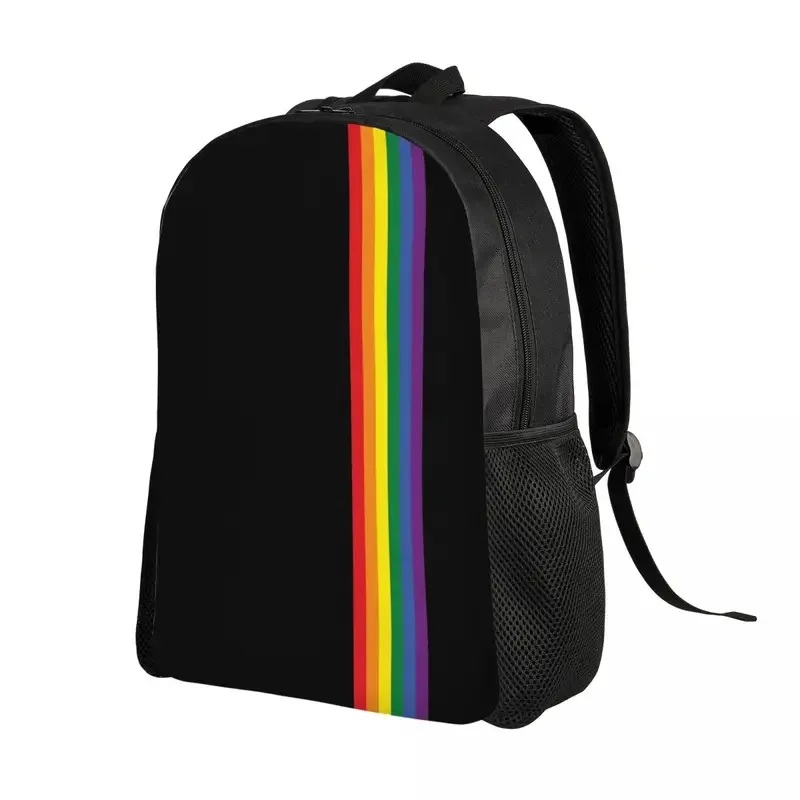 Customized Rainbow Pride LGBT Backpack for Men Women Waterproof College School Transgender Gay Lesbian Bag Print Bookbags