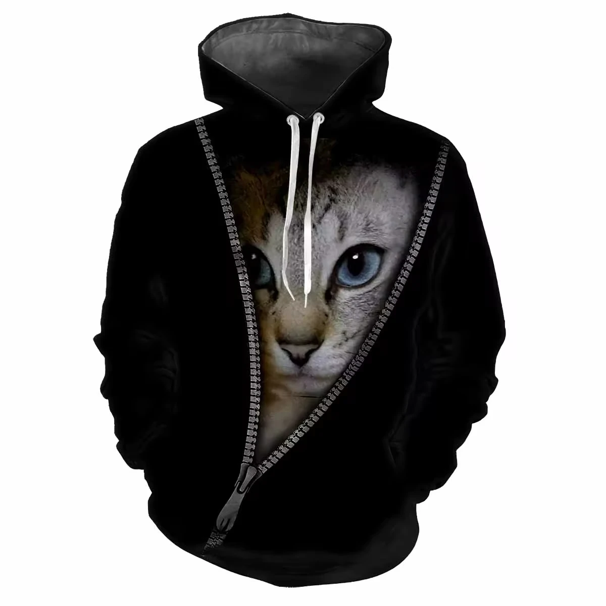 Cartoon 3D Hoodie Men Cat Harajuku Printed Street Fashion Men Y2k Style Fashionable Elegant Hoodie Sweatshirts Men's clothing