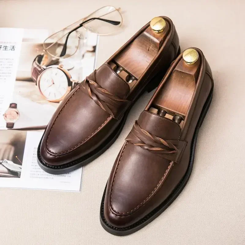 

Dress Classic Style Lace-up Derby Men's Formal Wear Dress Luxury Italian Men's Shoes Oxford