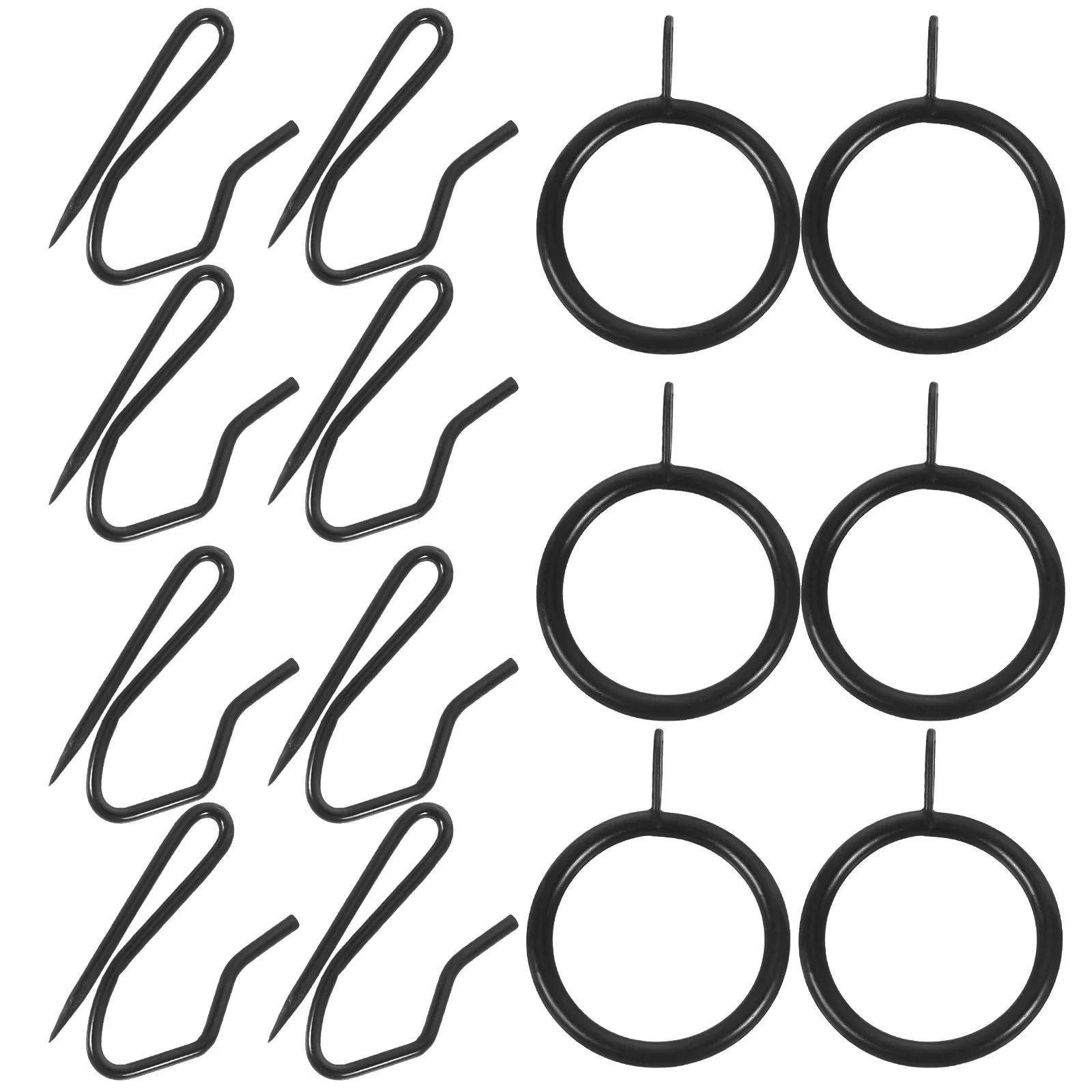 

1Set Shower Curtain Eyelet Rings Stainless Steel Hanging Shower Rings Bathroom Curtain Rod Replacement