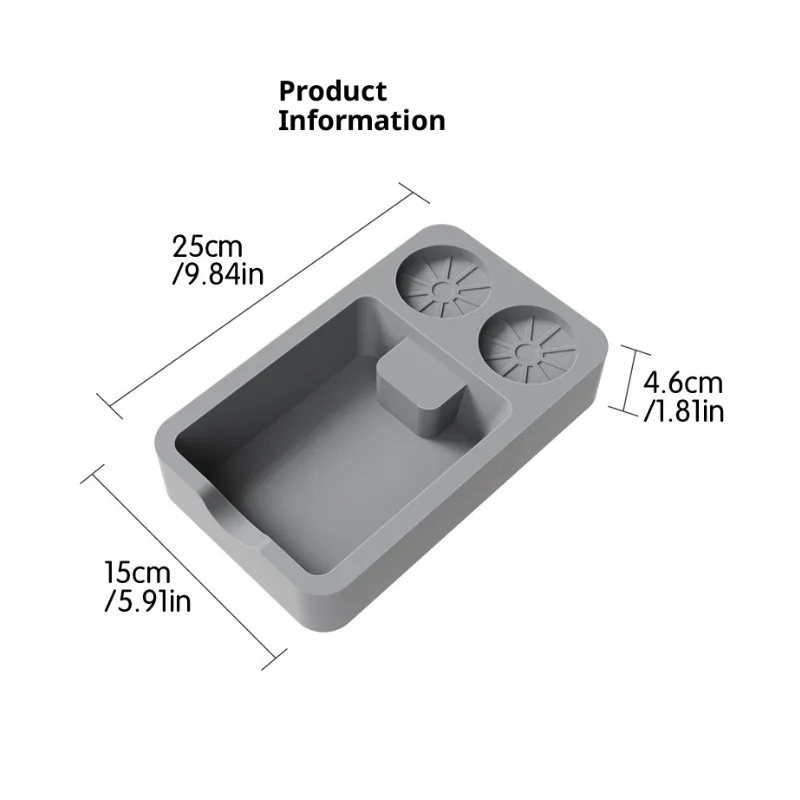 وسادة سدادة قهوة من السيليكون غير قابلة للانزلاق مع حامل تخزين صندوق صنبور القهوة لأدوات الإسبريسو أدوات باريستا أجزاء ماكينة القهوة