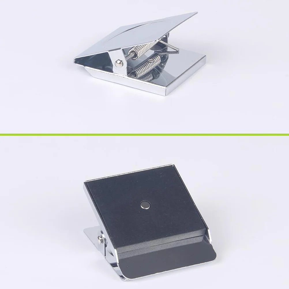 

10pcs 45Mm Magnetic Clips Square Metal File Clip Strong Stainless Steel Paper Organizer For Home School Office Magnetic