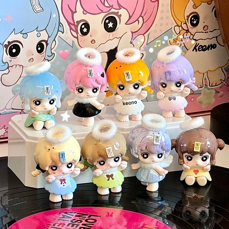 

Authentic Keeno Little Angel Series Mini Blind Box Cute Desktop Furnishing Articles Trendy Figurine Girls' Gifts Super Cute