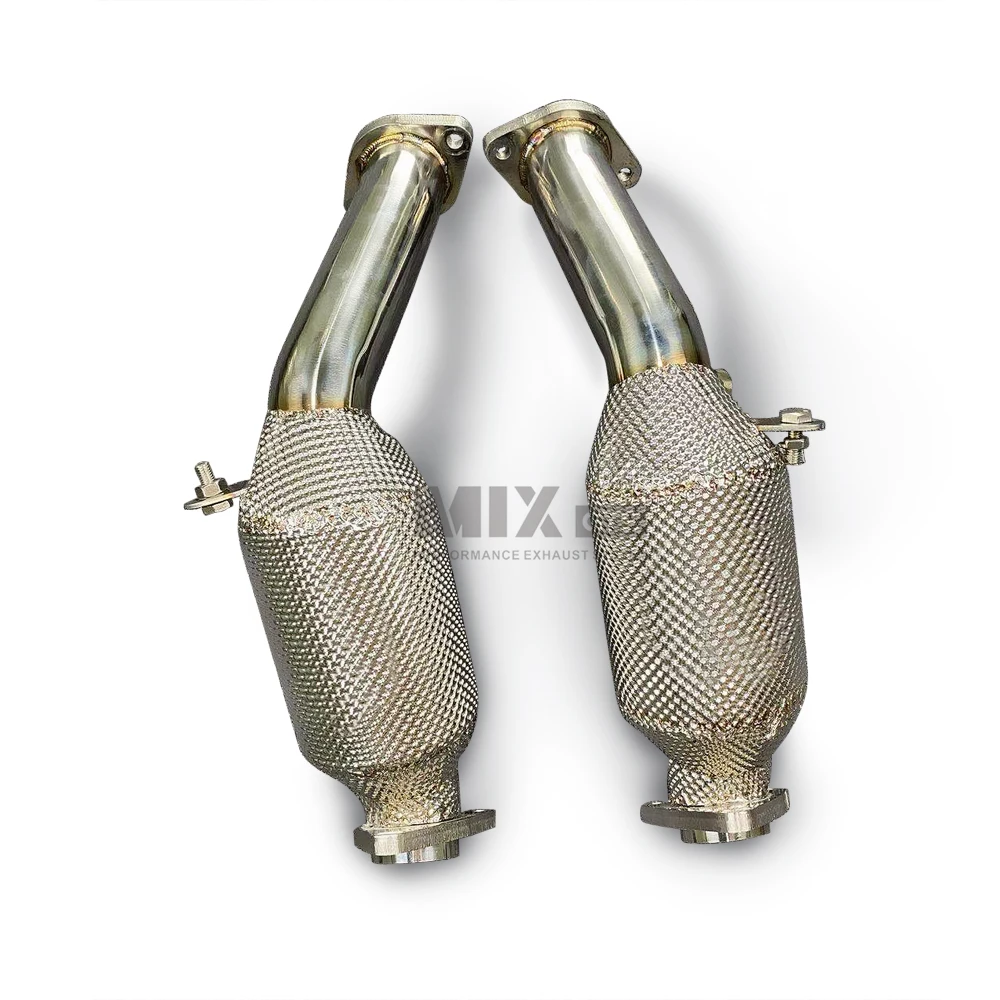 For A6 A7 EA837 (C7) 3.0T High Quality Exhaust Downpipe Lower Pipe High Performance Exhaust Without Cat Exhaust Downpipe