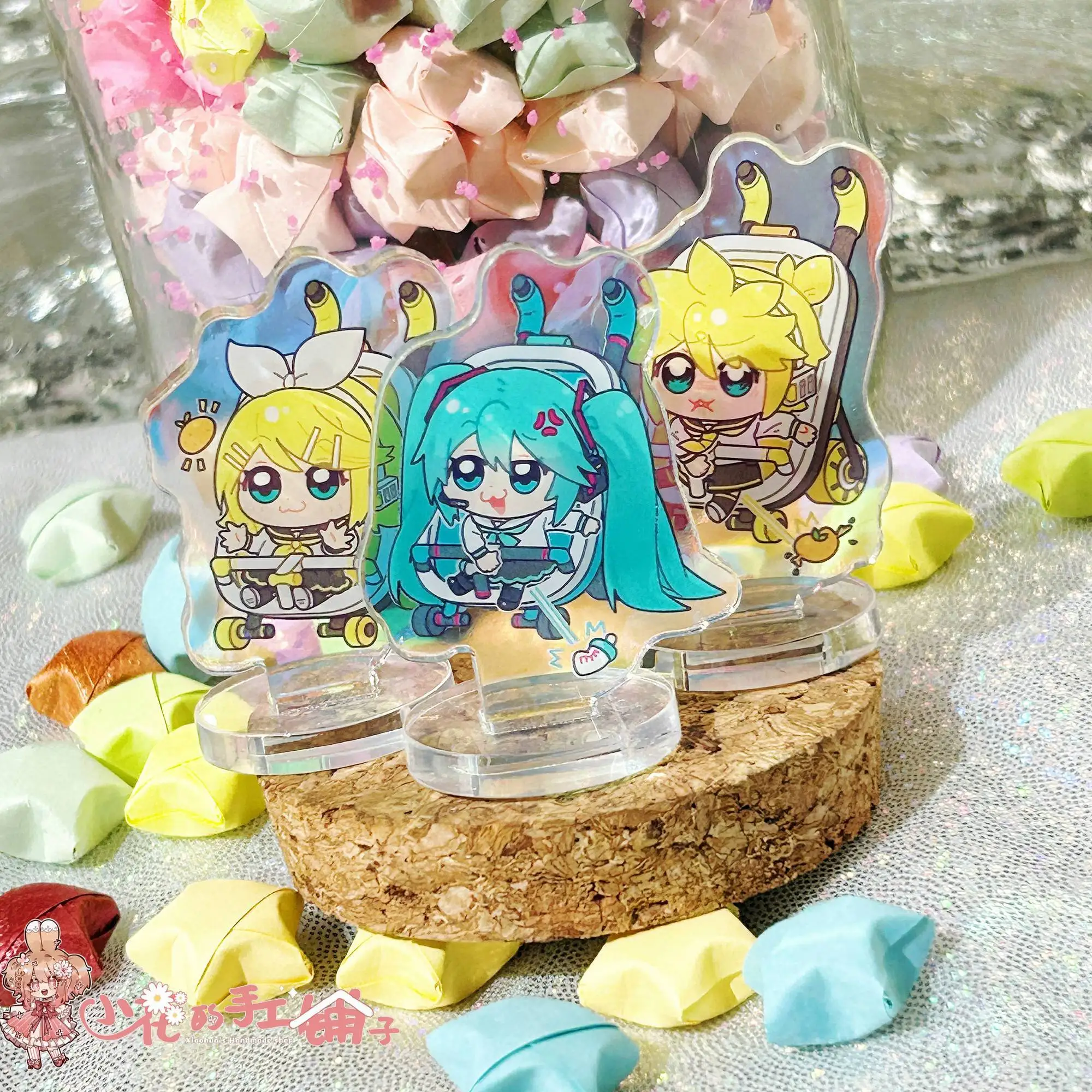 

Hatsune Miku Kagamine Rin Piapro Characters Acrylic Stand Figure Badge Anime Peripheral Stroller Modeling Decoration Ornament