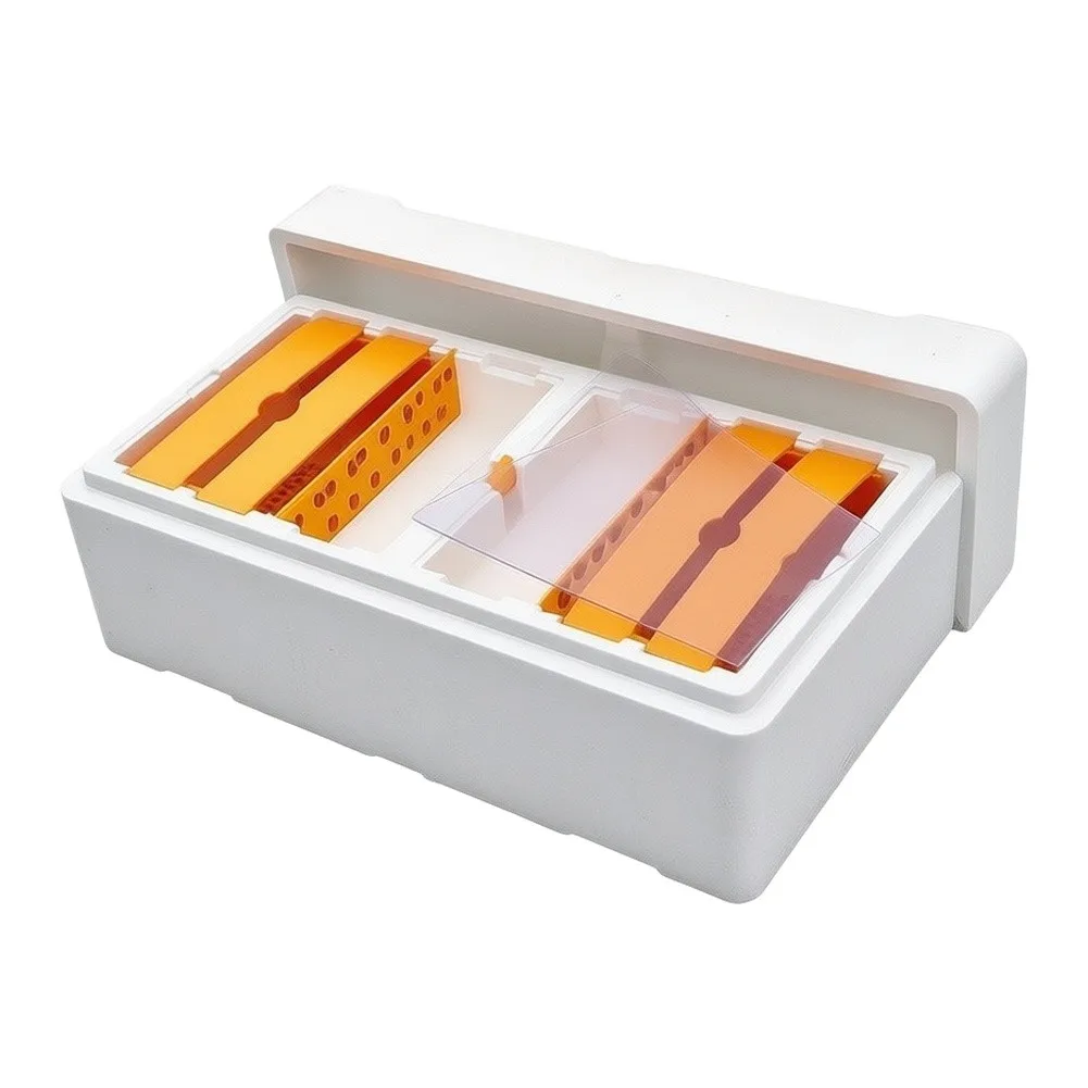 Queen Bee Cultivation Box - Thermal Insulated Foam Housing with Multi-Chamber Design for Controlled Queen Rearing and Mating