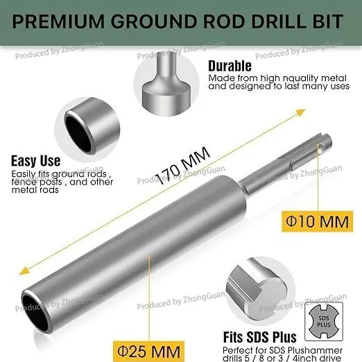 SDS-plus Round Shank Pile Hammer 25mm Diameter