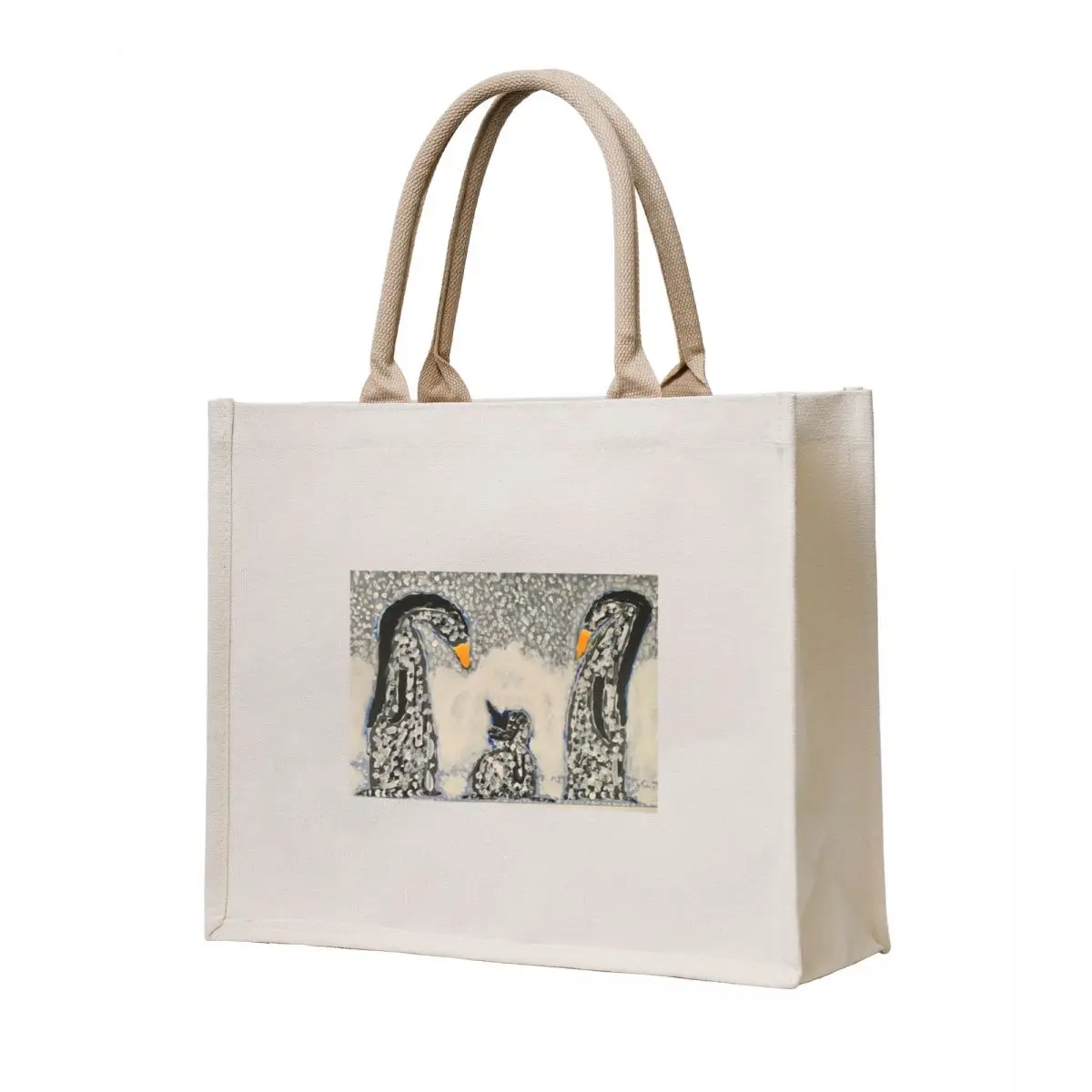 

Penguin Family Tote Bag Shopper handbag canvas tote bag Lady bag
