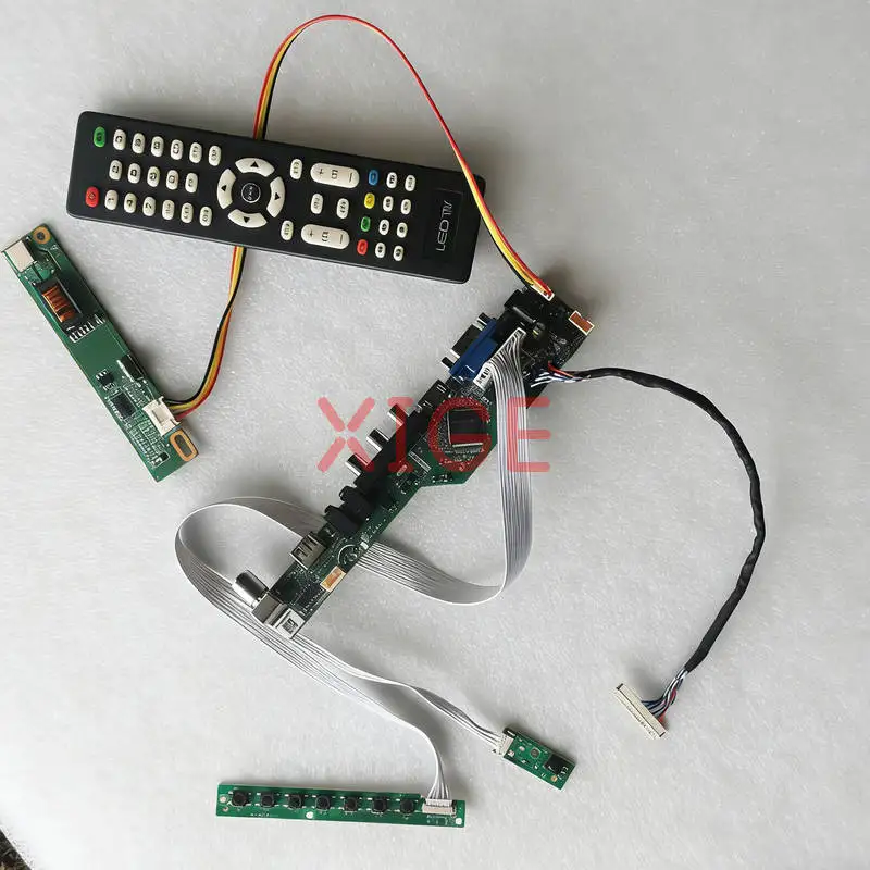 

Плата привода матричного контроллера подходит для B154EW01 B154EW02 B154EW08 B154EW04 1280x800 HDMI + VGA + AV + USB 1CCFL 1280*800 LVDS-30Pin DIY Kit