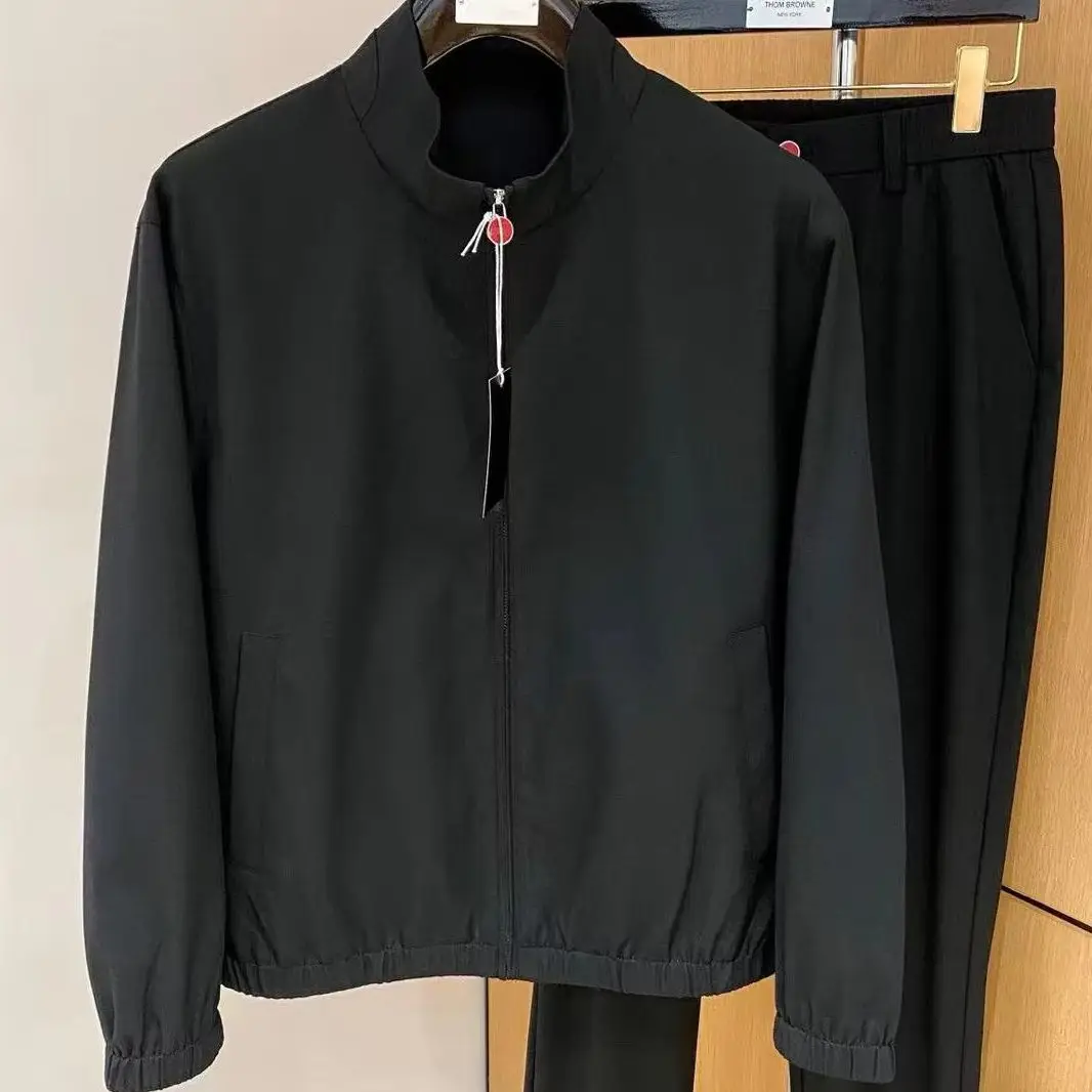 

Kiton Classic Fleece Men's Stand-Up Collar Jacket Set