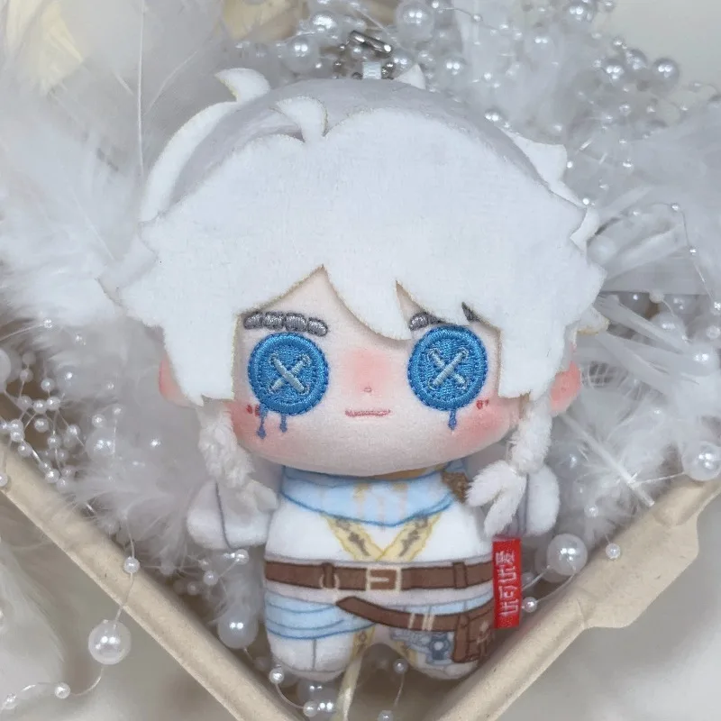 

In Stock Game Identity V Anime Cos White Seer Eli Clark Unisex 2025 Cute Cotton Contains Eye Masks 10cm Pendant Small Gift