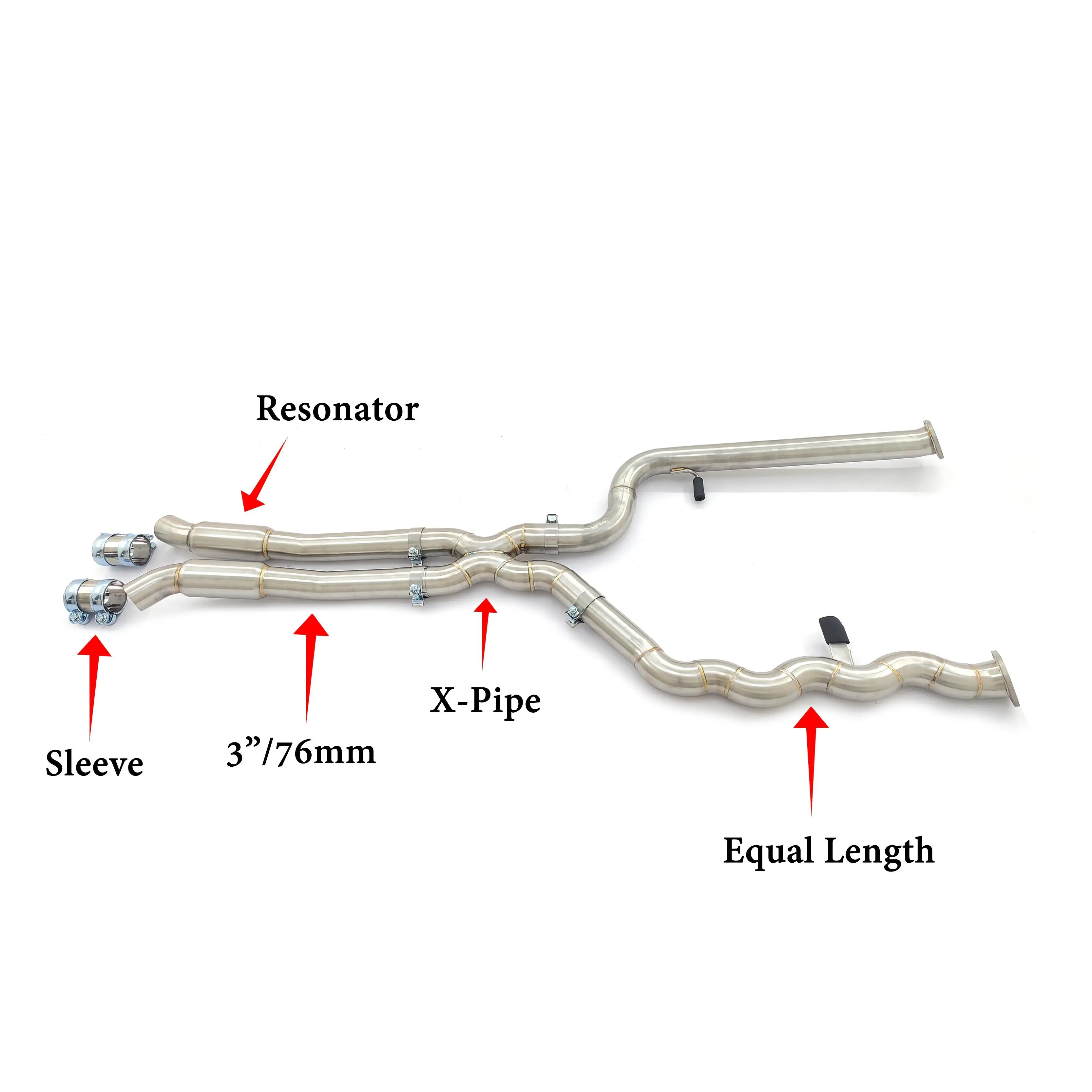 CBNT Hot Sale Equal Length Midpipe for BMW G80 M3 G82 M4 G87 M2 S58 3.0T Stainless Steel High Quality Exhaust Pipe Fast Shipping