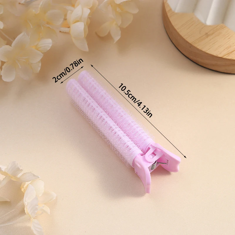 1/2Pcs Candy Color Self Grip Hair Rollers Hair Root Fluffing Clip Cling Hair Curlers Rollers No Heat Fixed Hair Styling Tool