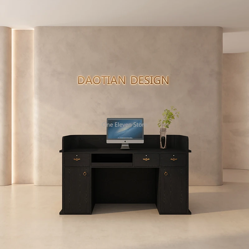 Luxury Receiption Desk Hairdresser Counter Reception Modern Aesthetic Office Secretary Furniture Office Pulpit Escritorio Spa