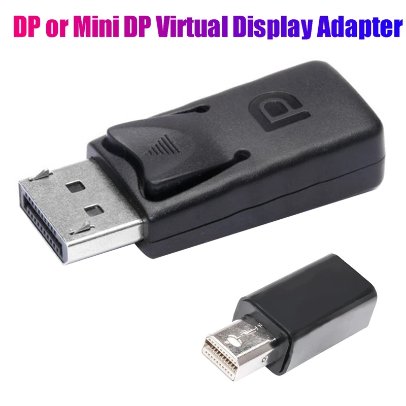 Virtual Display Adapter Displayport EDID Display Emulator Connector For BTC Miner Mining