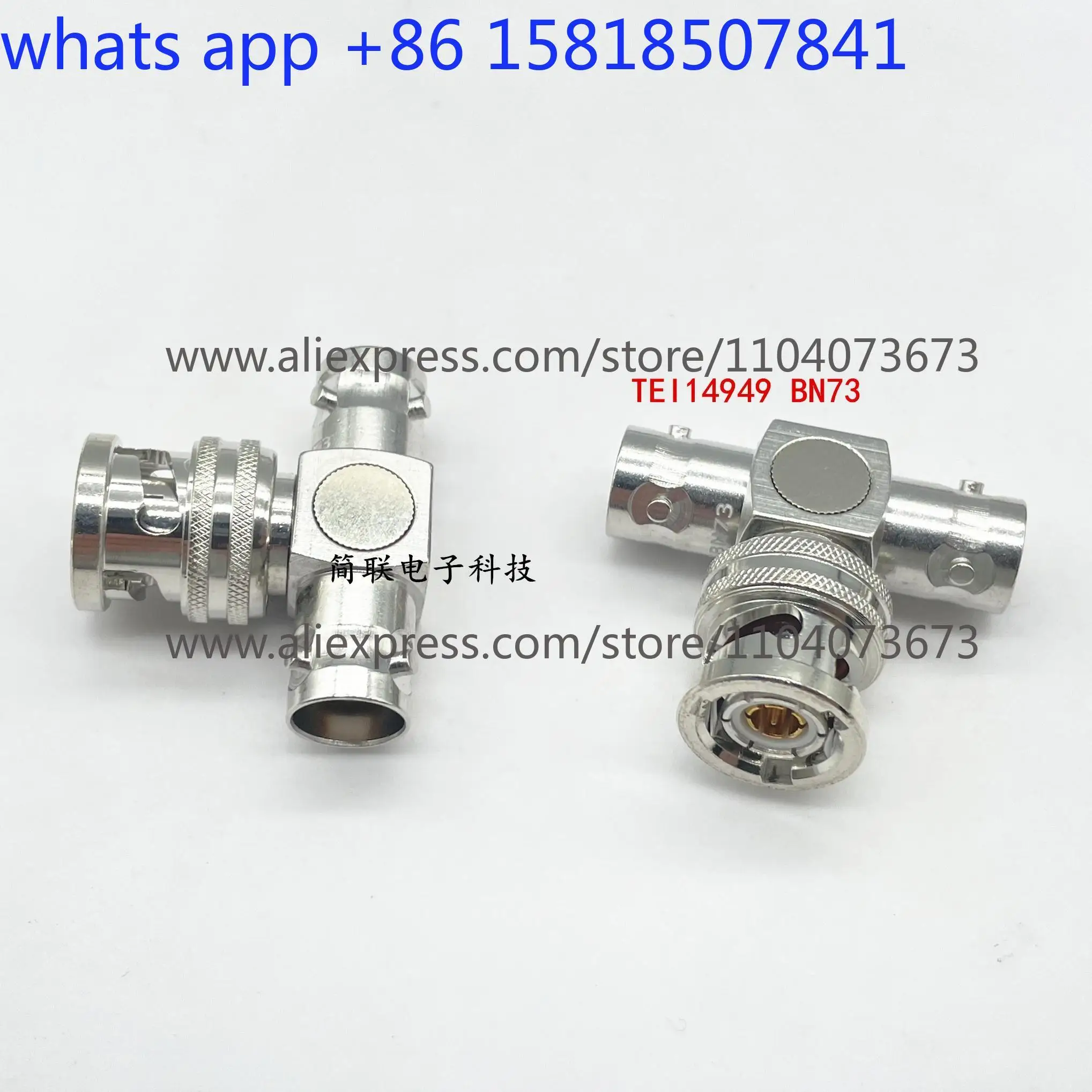 محول BNC T رأس واحد ذكر إلى اثنين أنثى TRB-JKK موصل RF محوري ثلاثي 1553B مشبك ثلاثي #5