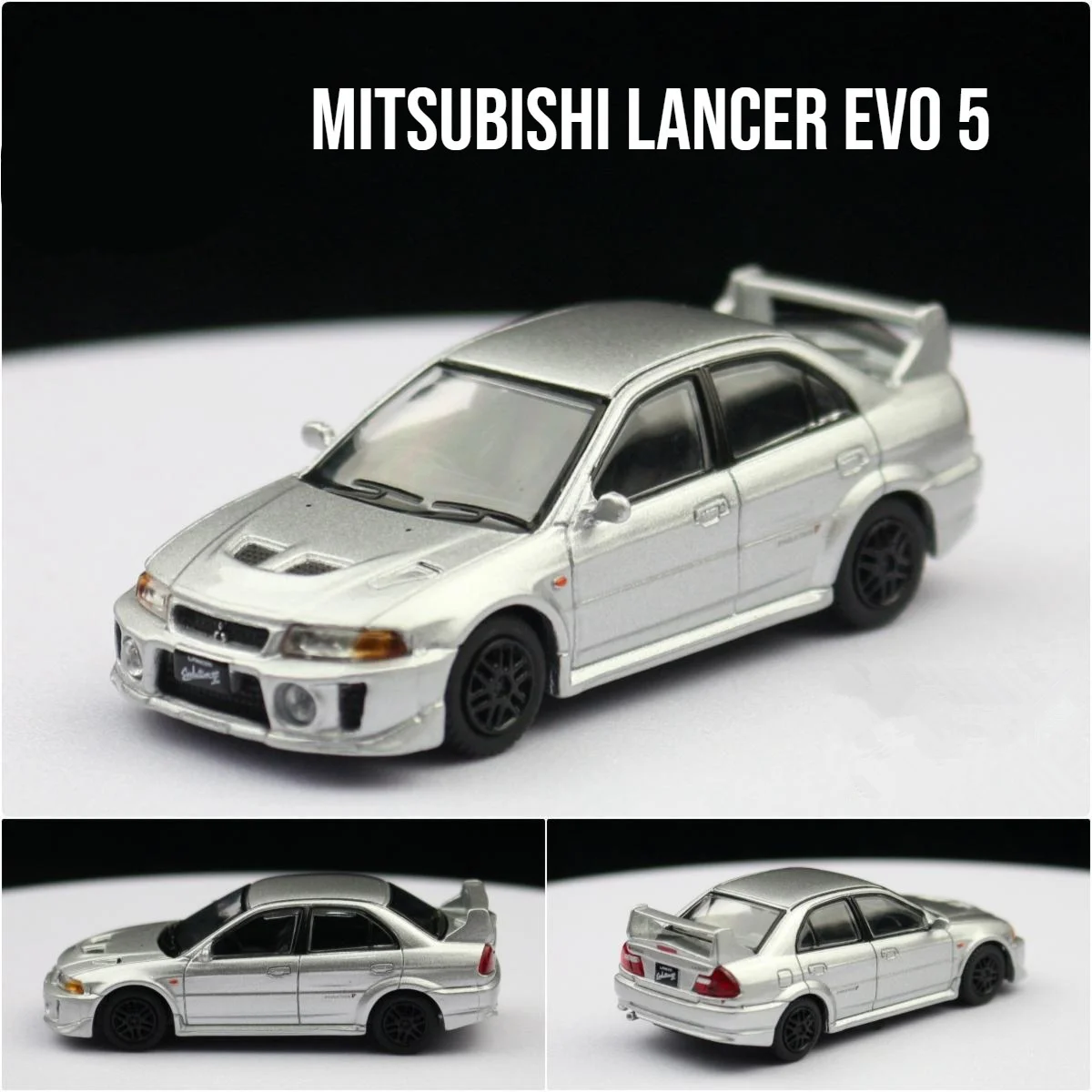 1/64 Mitsubishis Lancer Evolution V Five Alloy Sports Car Model Diecast Metal Racing Car Vehicles Model Simulation Kids Toy Gift