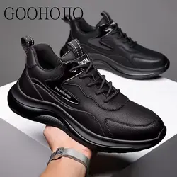 New Fahsion Men Vulcanize Shoes Classic Platform Shoes Solid Shoes for Male Anti-Odor Men Casual Shoes Flats Hard-Wearing