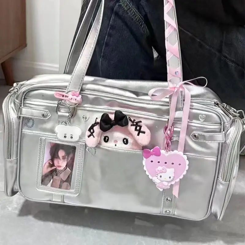 جيوب دمية شفافة حقائب Itabags اليابانية متعددة الجيوب JK حقائب كتف عالية السعة Harajuku حقائب الطالب هدايا الفتيات
