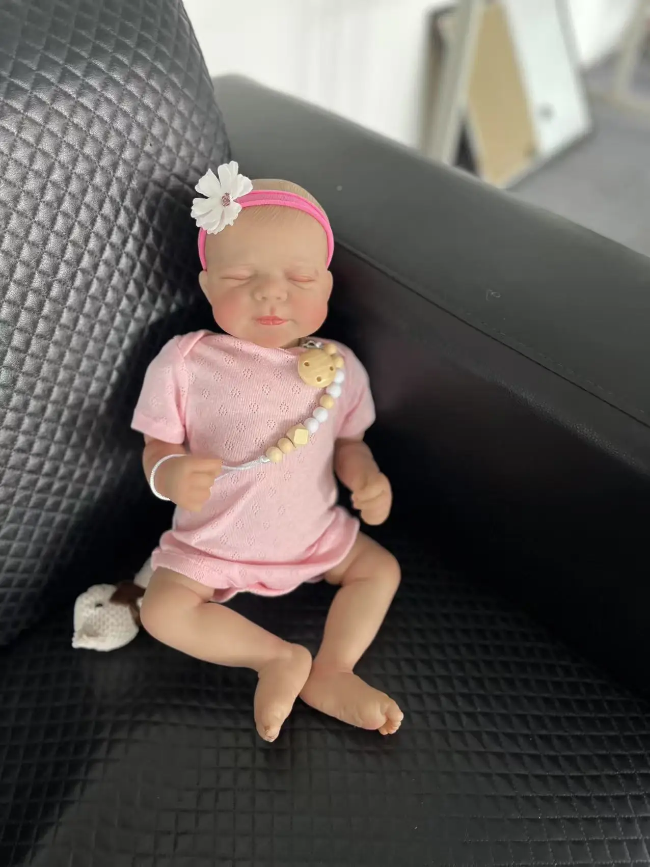 18-Zoll-Reborn-Baby Pascale mit handbemaltem Haar, lebensechte Neugeborenen-Babypuppen, 3D-Haut mit sichtbaren Adern, Mu Ettas Bebes Reborn