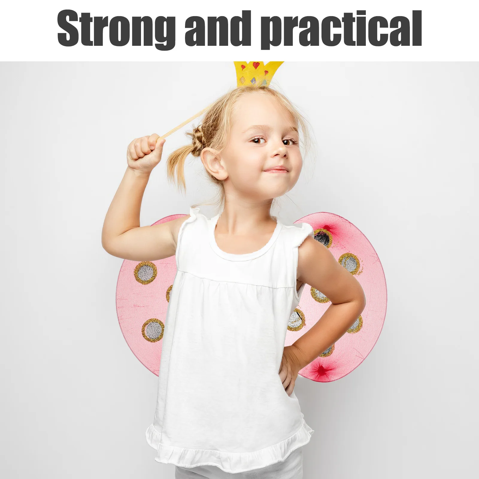 1 conjunto 1 conjunto dobrável joaninha asas traje acessório para halloween role play animal cosplay conjunto inseto vestir-se